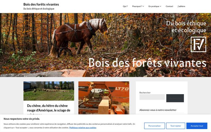 Екранна снимка на bois-des-forets-vivantes.org