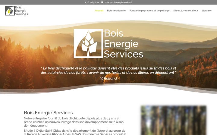 Екранна снимка на bois-energie-services.fr