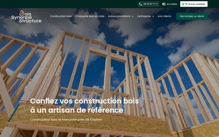 Screenshot ta' bois-synergie-structure.com