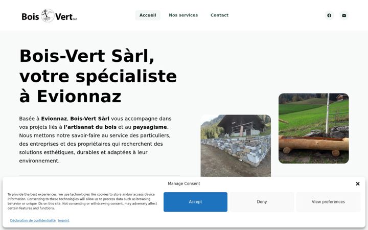 Screenshot of bois-vert.ch