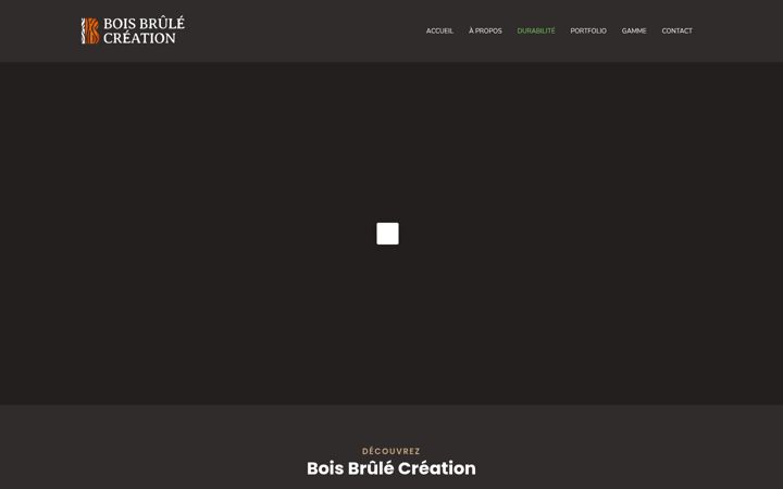 Screenshot ta' boisbrulecreation.com