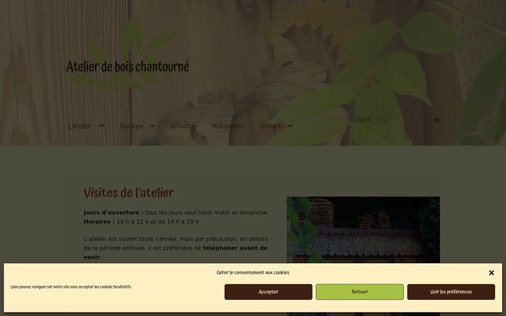 Screenshot of boischantourne.com