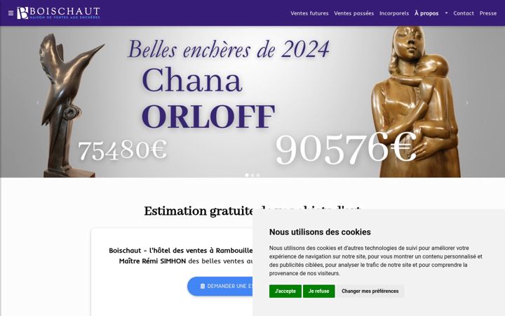 Skærmbillede af boischaut.fr