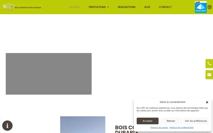 Skærmbillede af boisconstructiondurable.fr