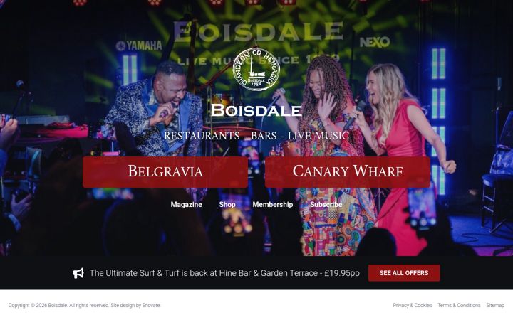Screenshot of boisdale.co.uk