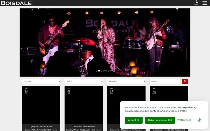 Screenshot of boisdaletickets.co.uk