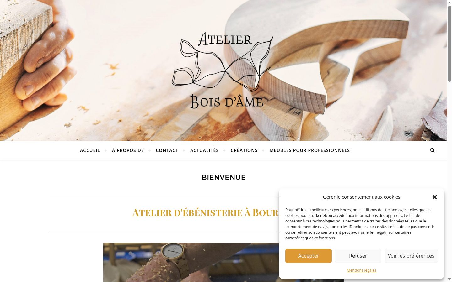 Screenshot tal-banner tal-kunsens muri qabel kwalunkwe interazzjoni