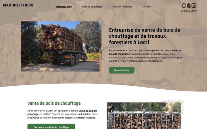 Screenshot of boisdechauffage-corse.fr