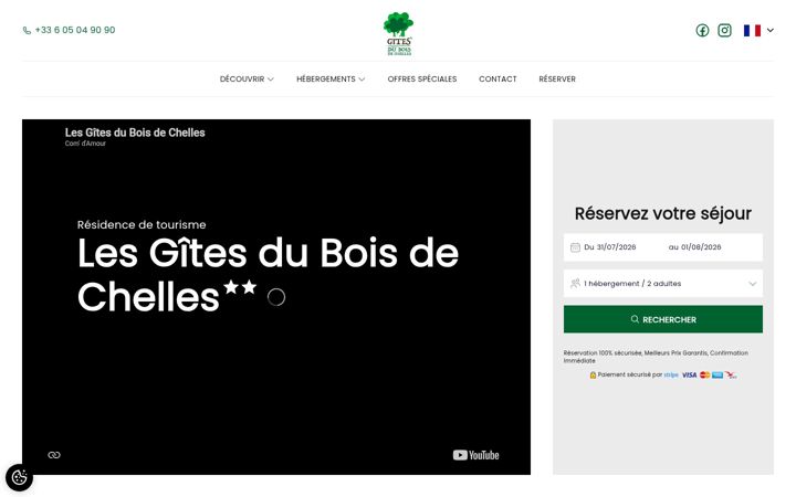Screenshot of boisdechelles.com
