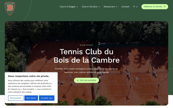 Screenshot of boisdelacambre.be