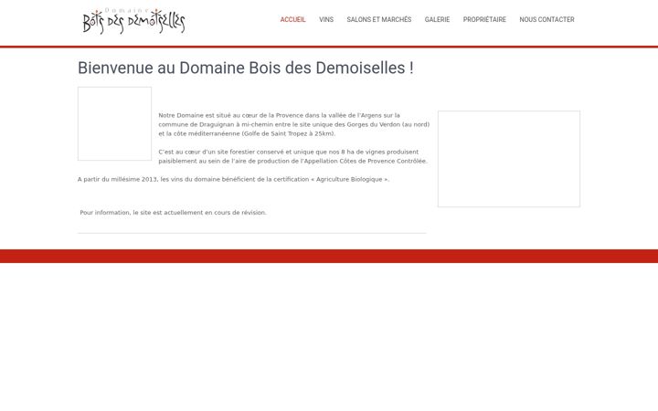 Skærmbillede af boisdesdemoiselles.com