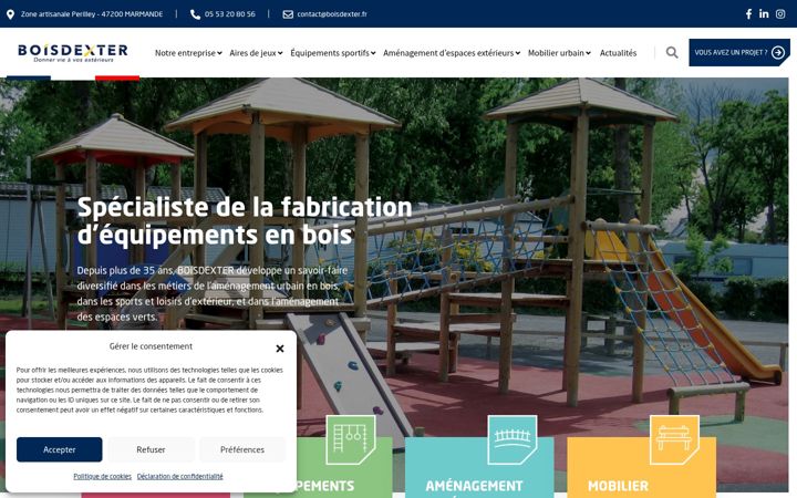 Screenshot of boisdexter.fr