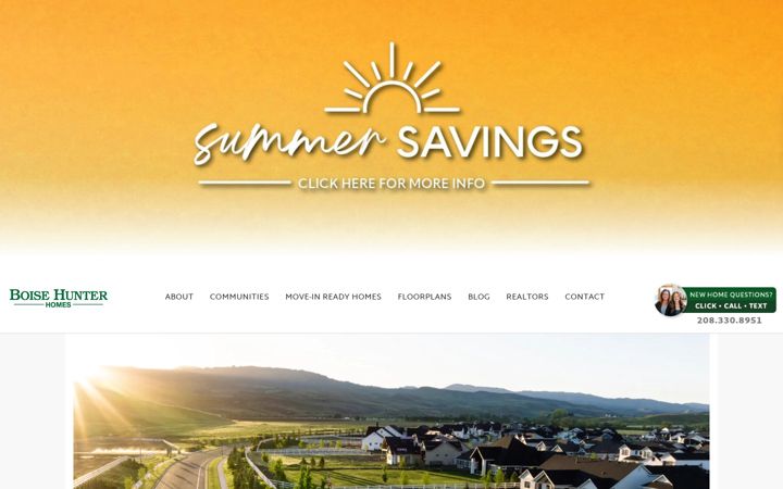 Screenshot of boisehunterhomes.com