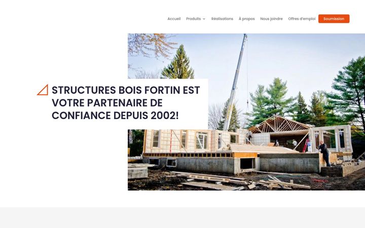 Screenshot of boisfortin.com