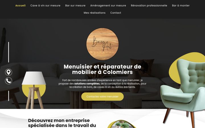 Screenshot of boisg-art.fr