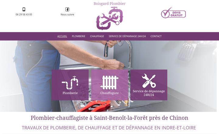 Screenshot of boisgard-plombier.fr