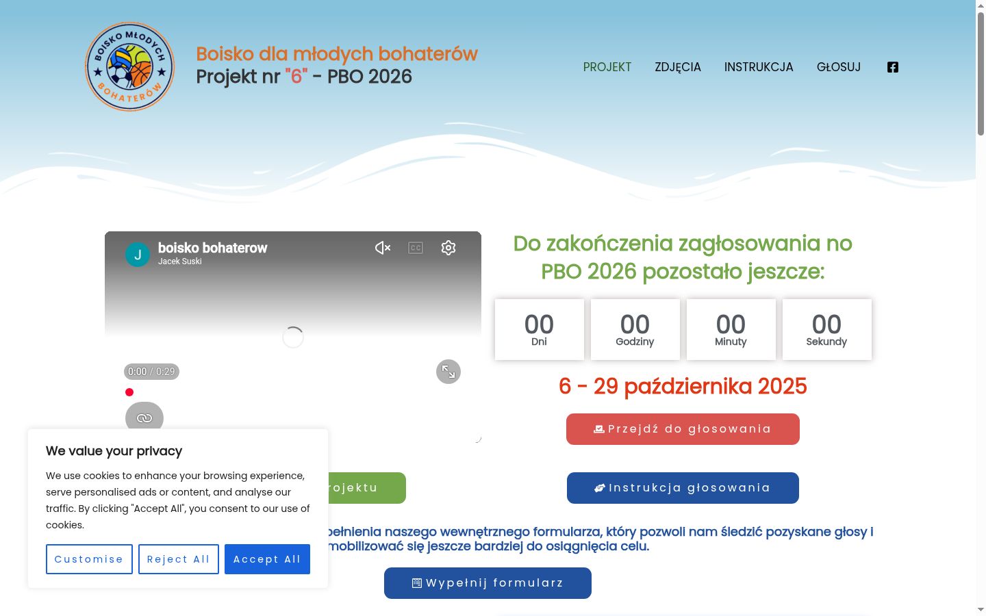 Snímka obrazovky banera súhlasu zobrazeného pred akoukoľvek interakciou
