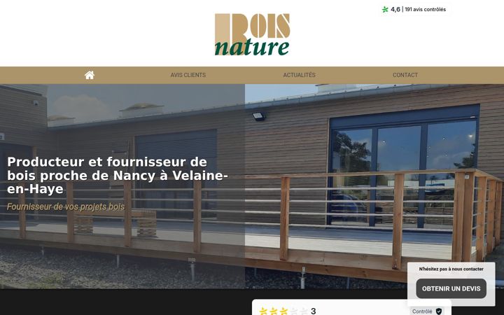 Screenshot of boisnature-avis.com