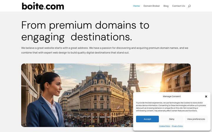 Screenshot of boite.com