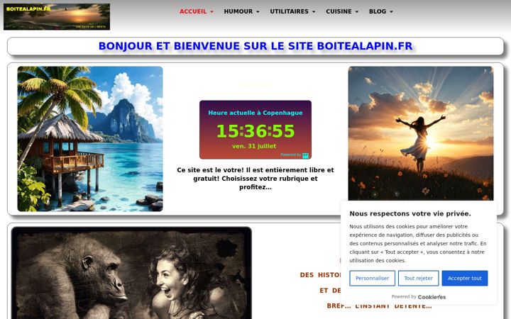 Screenshot ta' boitealapin.fr