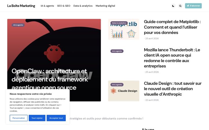 Screenshot of boitemarketing.com