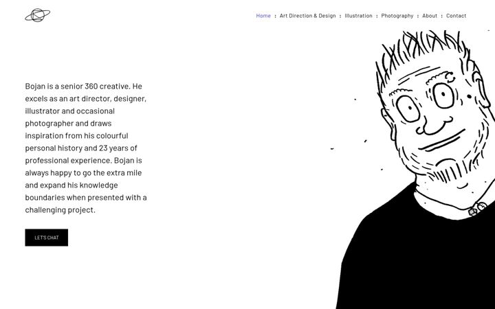 Skærmbillede af bojanspasic.com