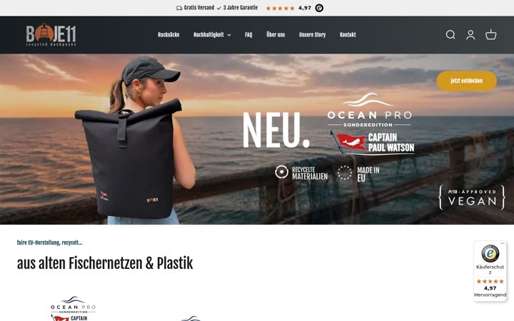 Screenshot ta' boje11.de