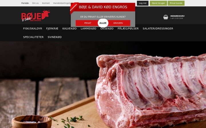 Screenshot ta' bojekod.dk