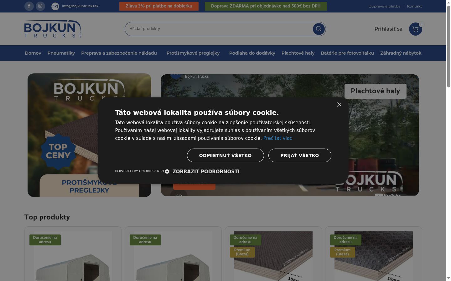 Screenshot tal-banner tal-kunsens muri qabel kwalunkwe interazzjoni