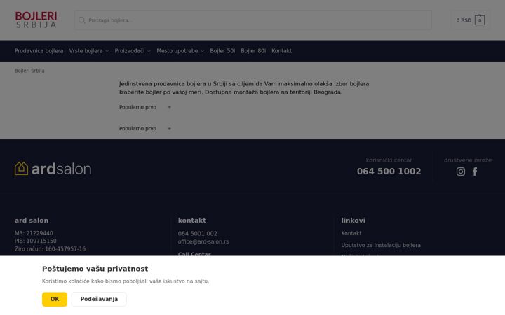 Screenshot of bojleri-srbija.rs