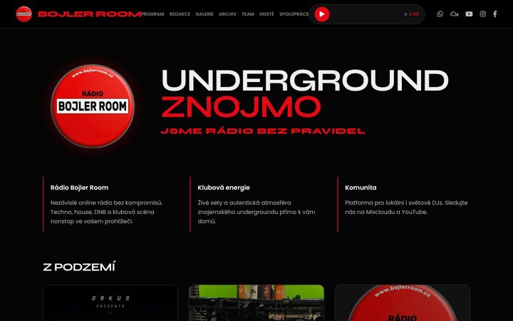 Screenshot of bojlerroom.cz