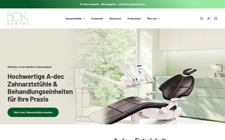 Screenshot von bok-dental.de