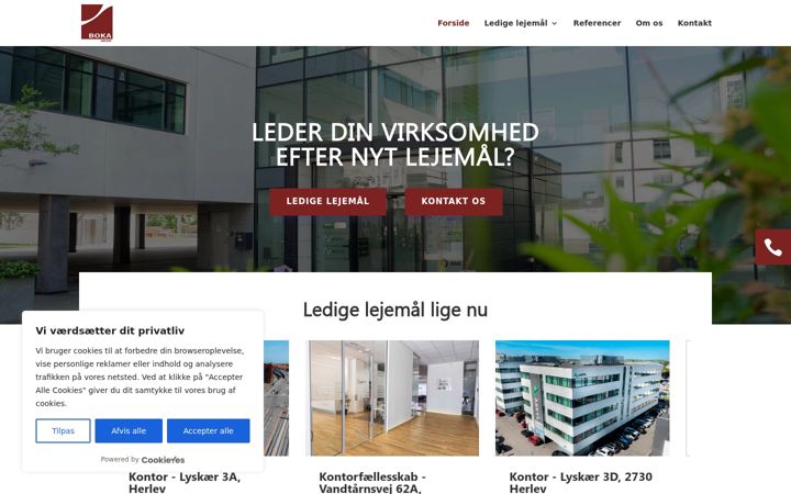Screenshot of bokagroup.dk