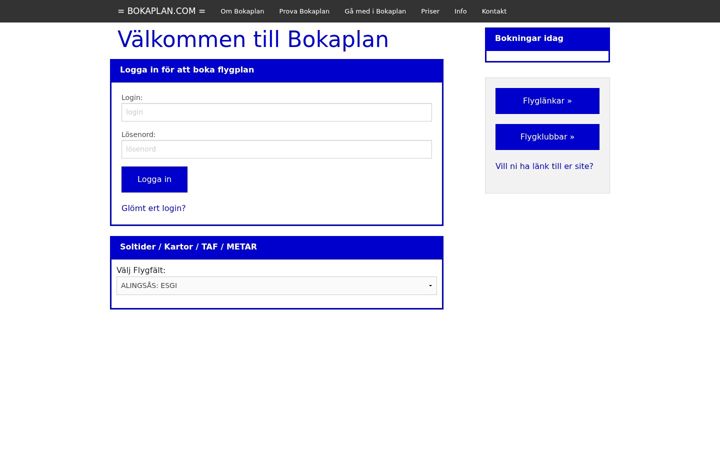 Screenshot of bokaplan.com