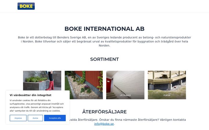 Screenshot of boke.se