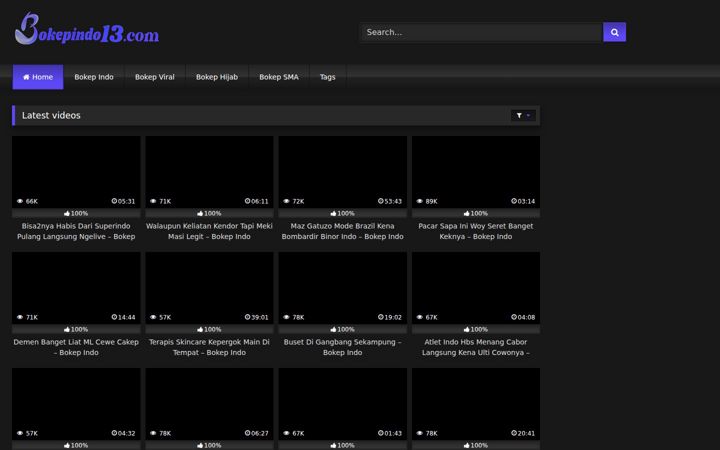Screenshot of bokepindo13.codes