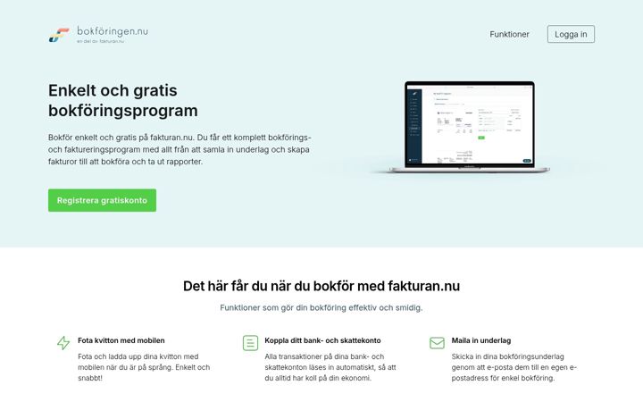 Screenshot of bokforingen.nu