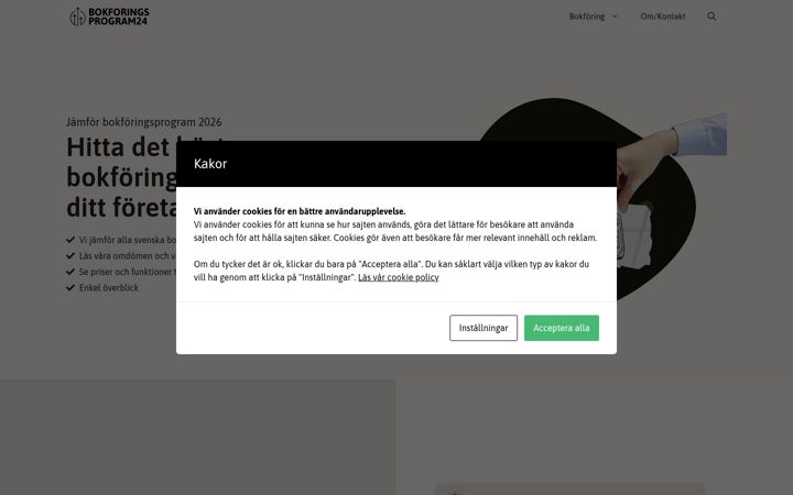 Screenshot of bokforingsprogram24.se