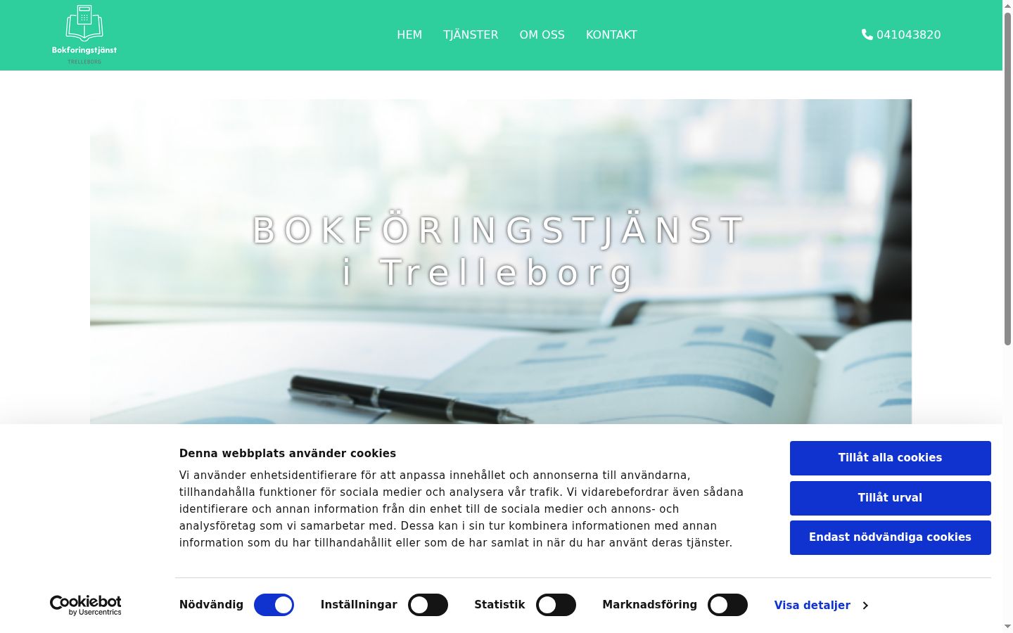 Screenshot tal-banner tal-kunsens muri qabel kwalunkwe interazzjoni