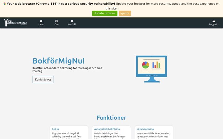 Screenshot of bokformig.nu
