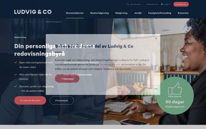 Screenshot of bokoredo.se