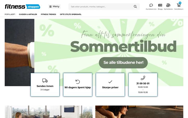 Screenshot of bokseshoppen.no