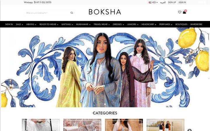 Screenshot of boksha.com