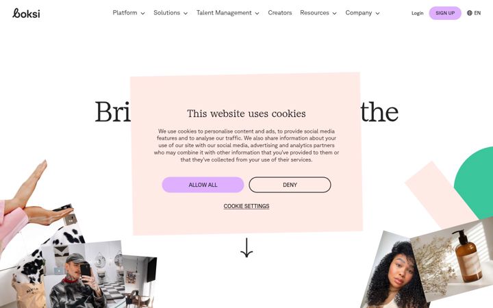 Screenshot of boksi.com
