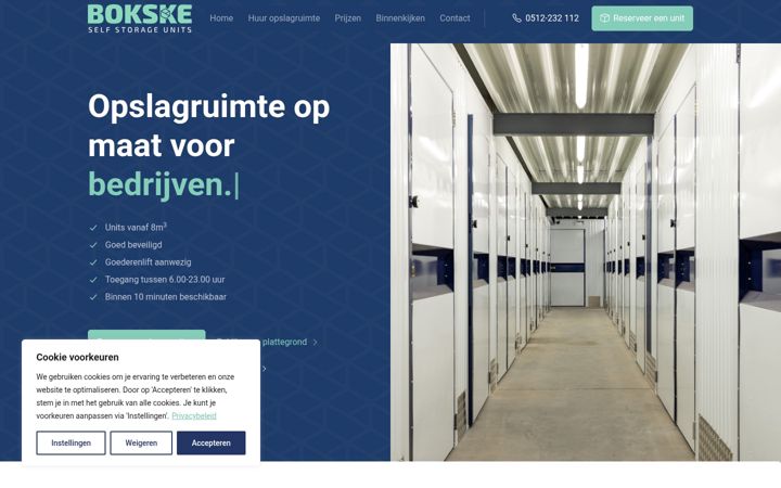 Screenshot of bokske.nl