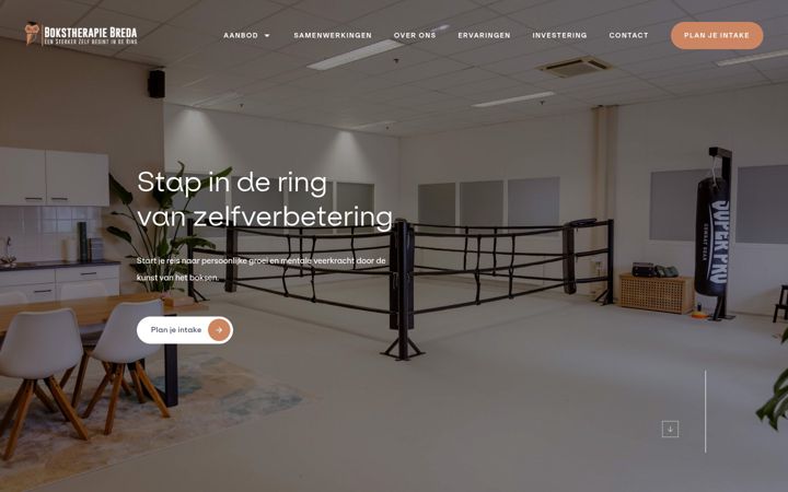 Screenshot ta' bokstherapiebreda.nl