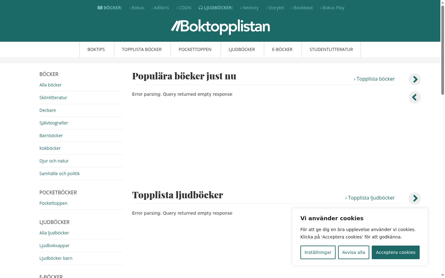 Screenshot tal-banner tal-kunsens muri qabel kwalunkwe interazzjoni