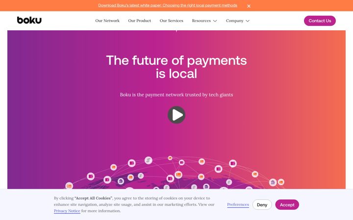 Screenshot of boku.com