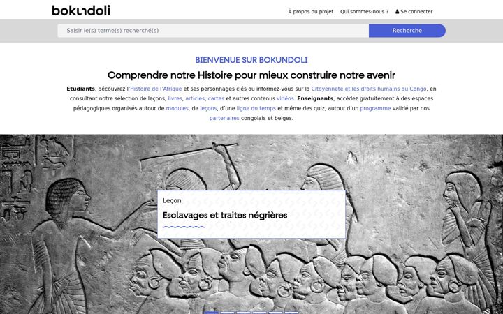 Screenshot of bokundoli.org
