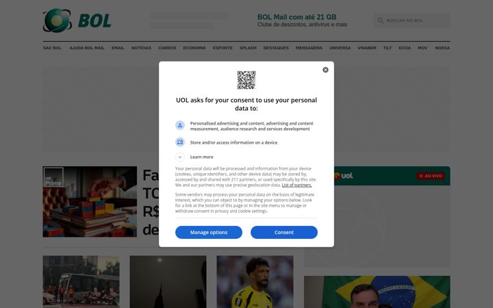 Screenshot di bol.com.br